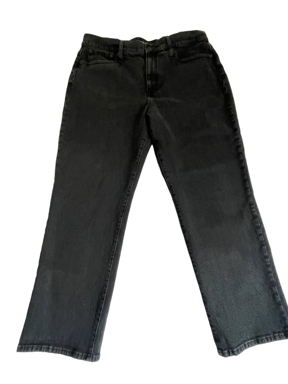 J. Crew Classic Straight Black Ankle Jeans Size 33
